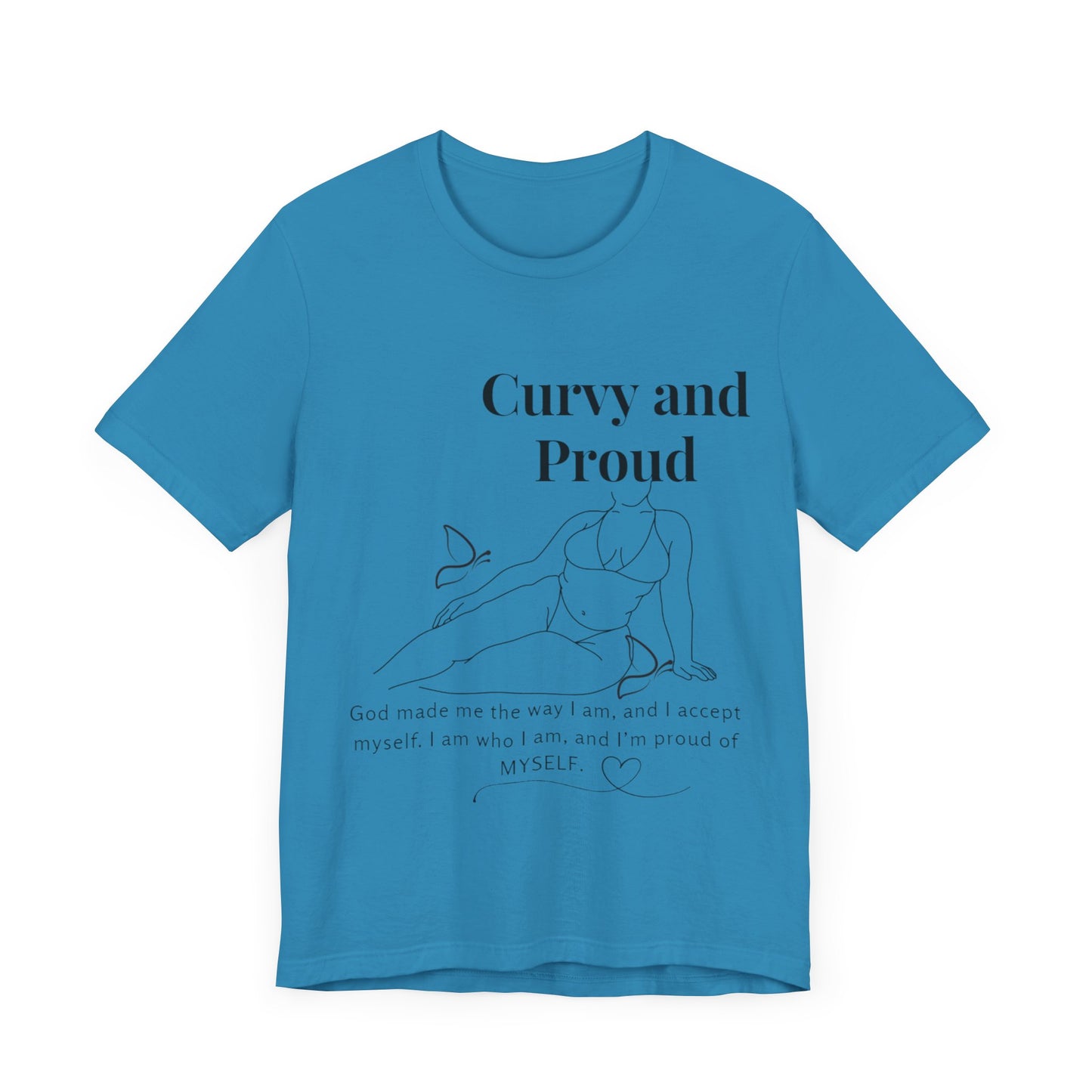 T-shirt "Curvy and Proud"