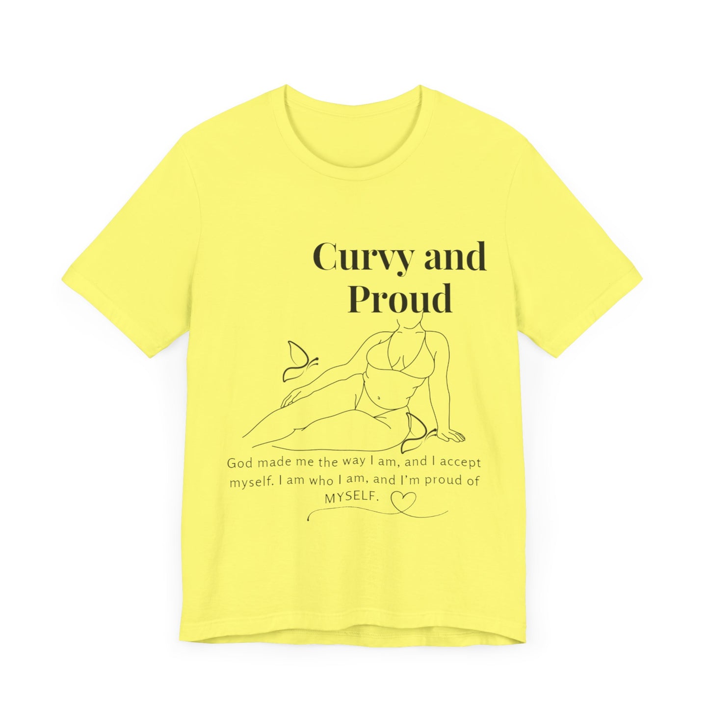 T-shirt "Curvy and Proud"