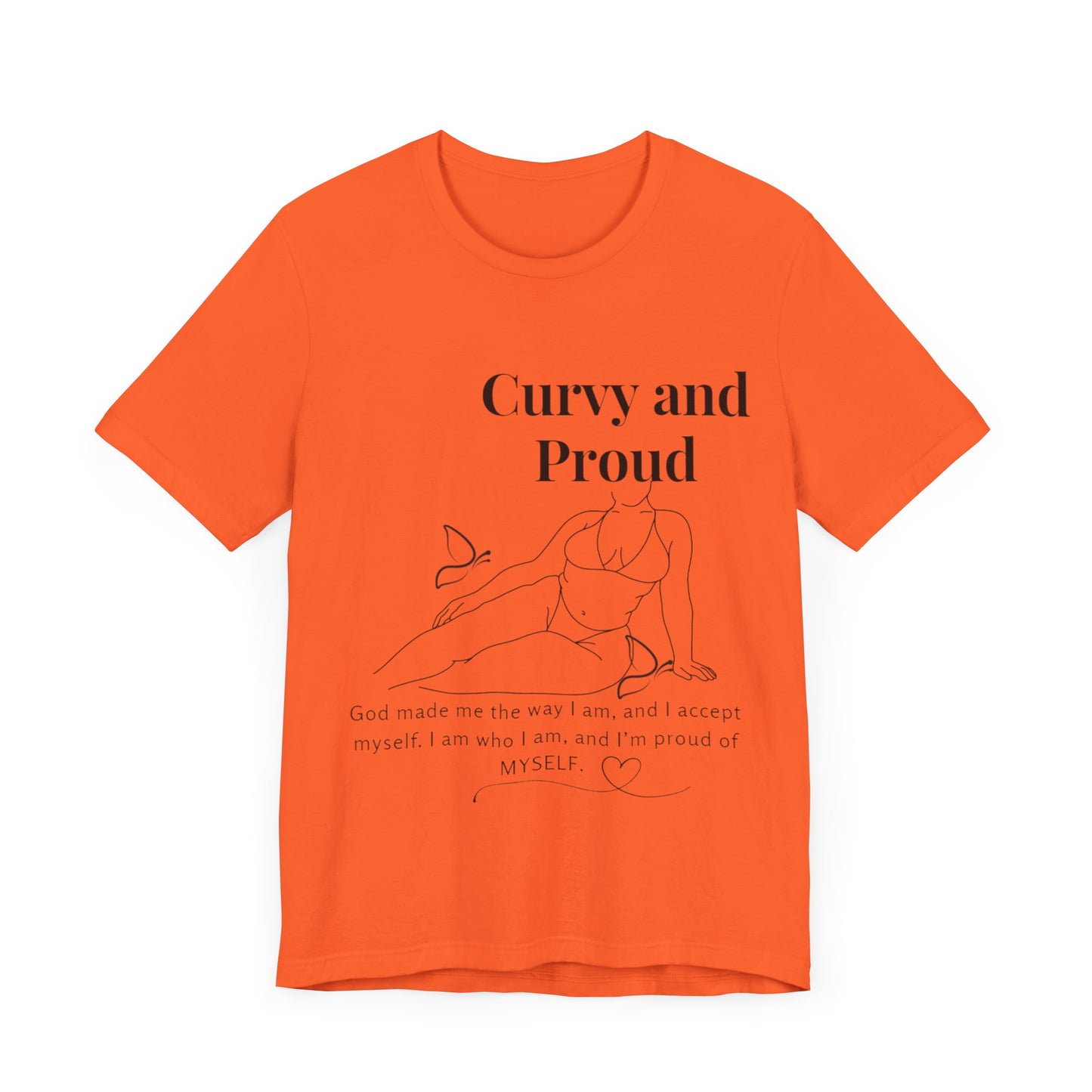 T-shirt "Curvy and Proud"