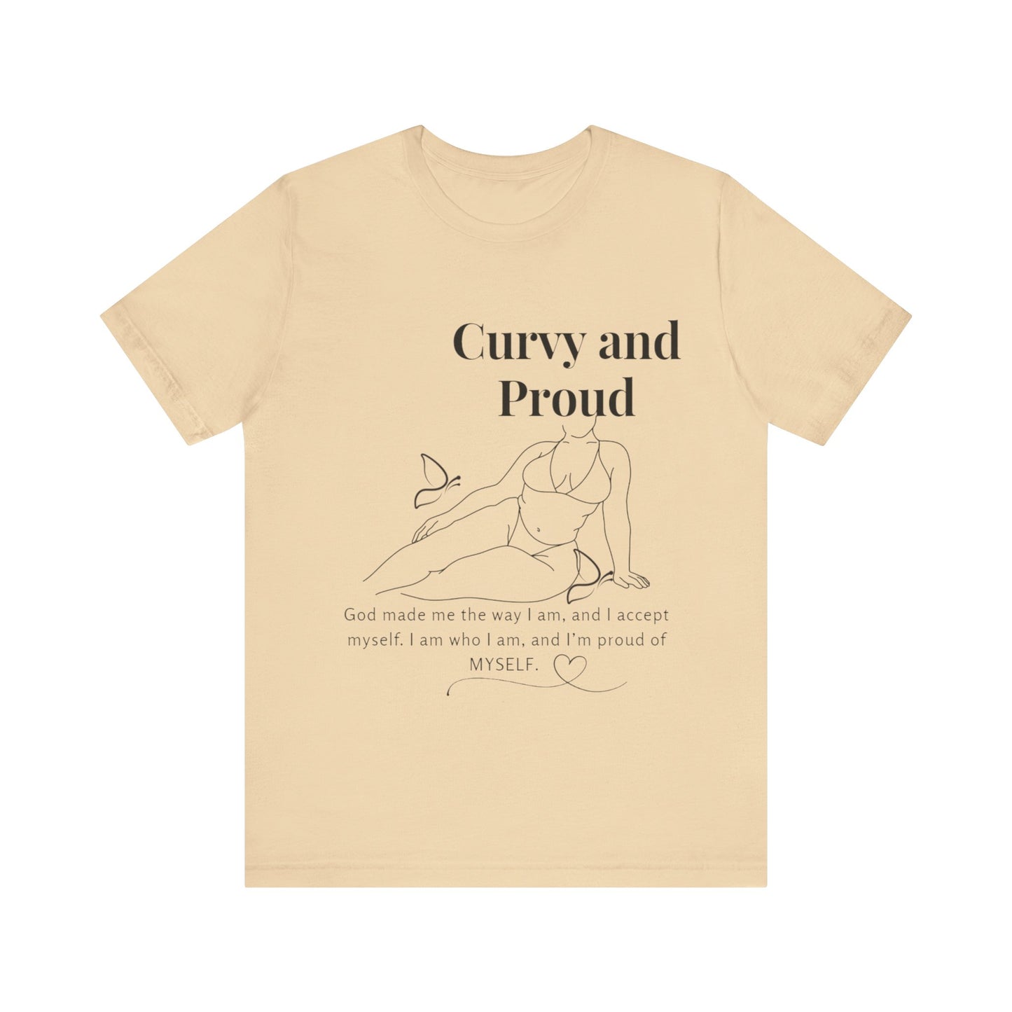 T-shirt "Curvy and Proud"