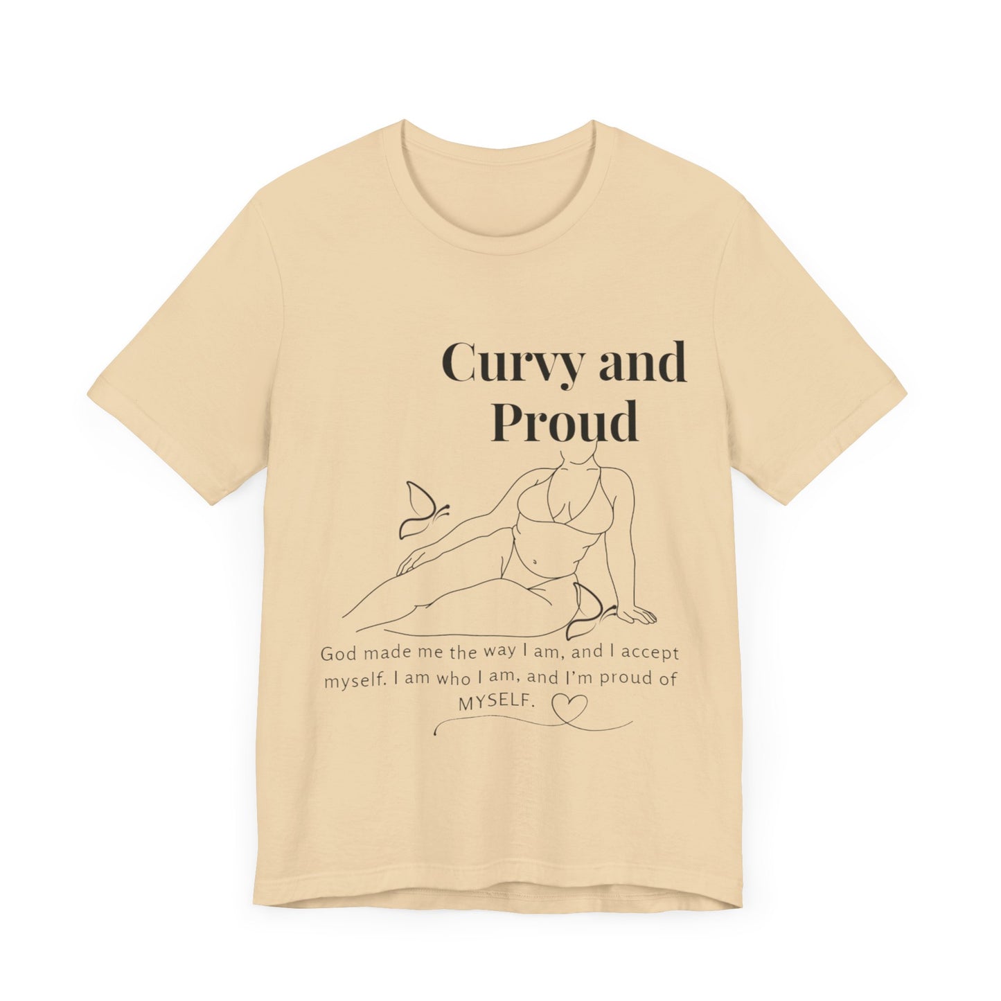 T-shirt "Curvy and Proud"