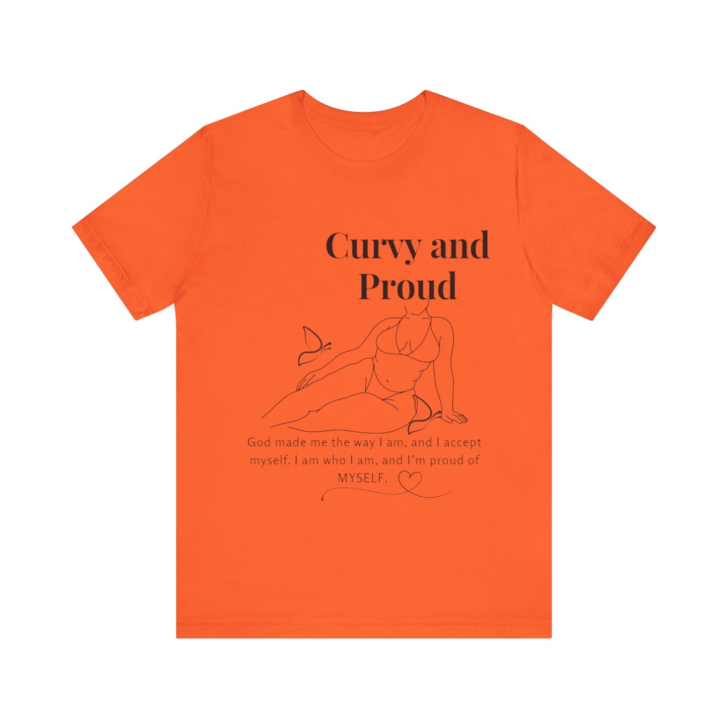 T-shirt "Curvy and Proud"