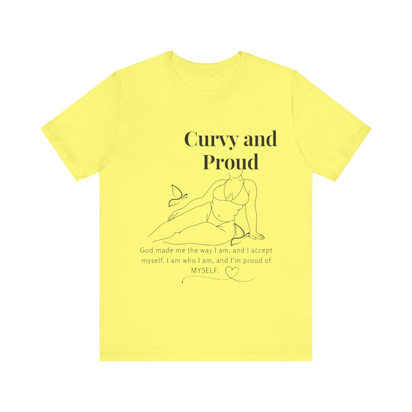 T-shirt "Curvy and Proud"